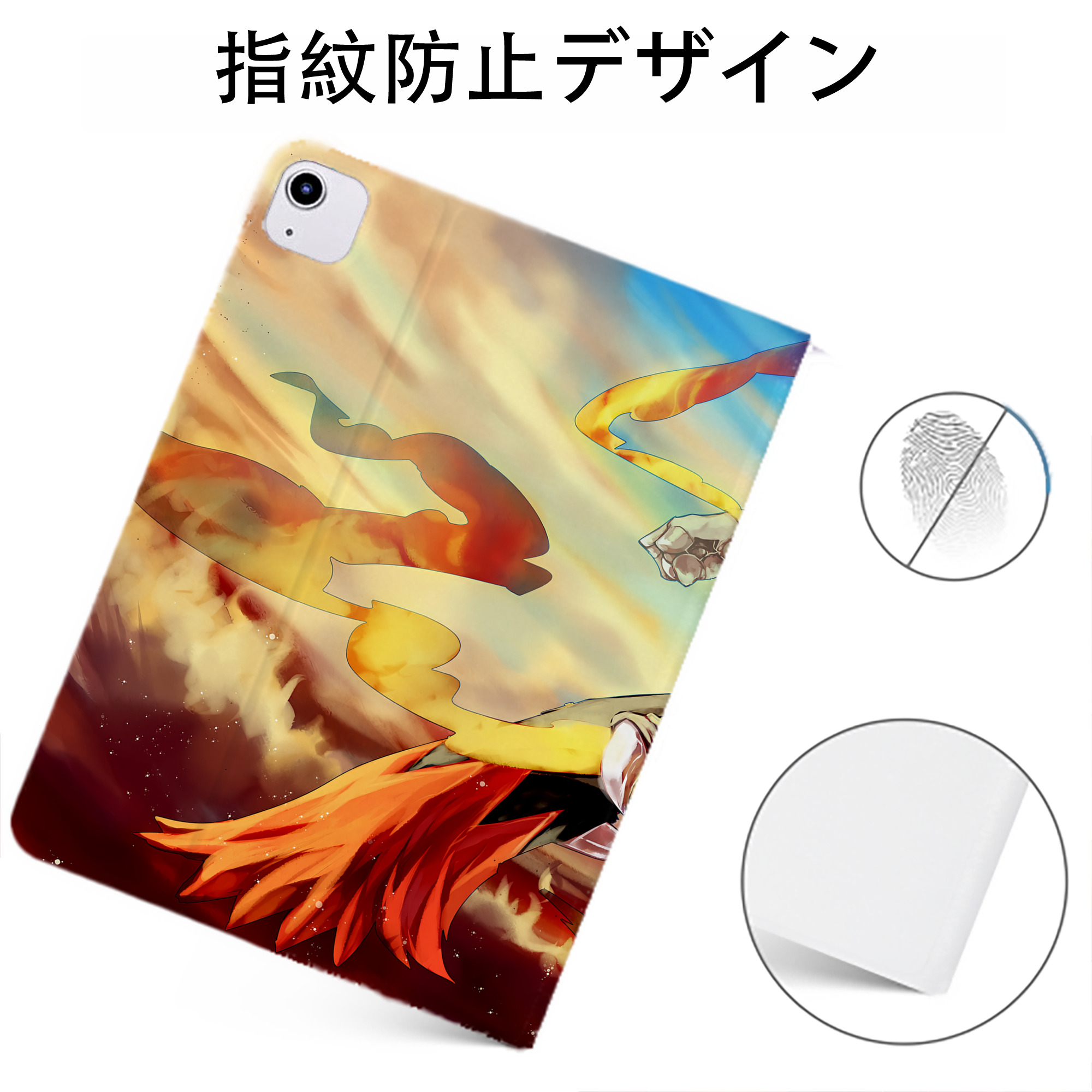（画像用） ポケットモンスター Pokémon IPadケース ペンホルダー付き ブックスタイルデザイン